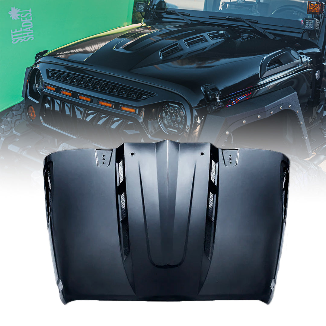 Jeep Wrangler JK Heat Dispersion Hood | Avenger Series - Titan Off Road