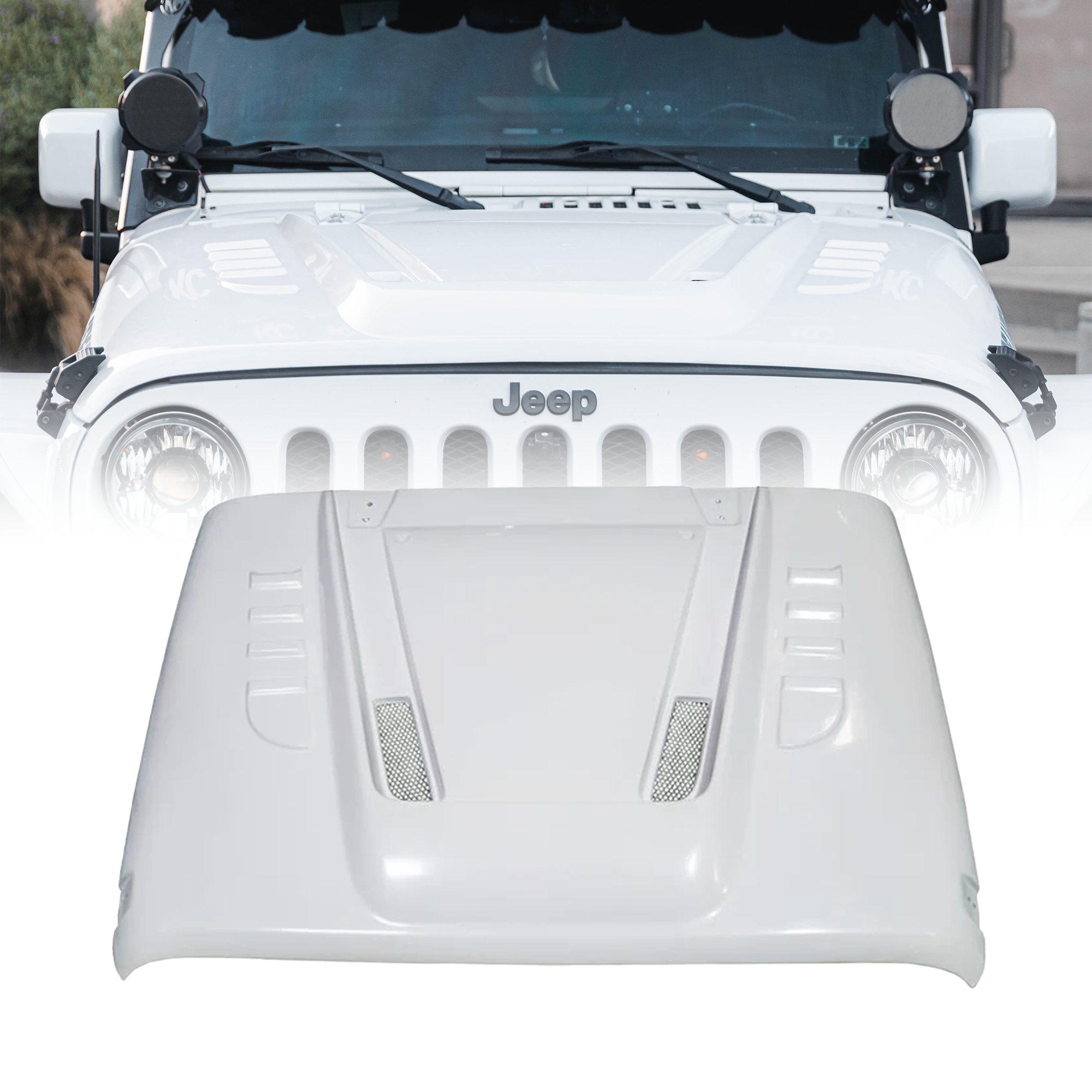 Jeep Wrangler Jk Fiberglass Hood 